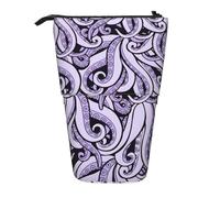 Hingor Standing Pencil Case The Sea Witch Inspired Print Telescopic Pencil Case Stand Up Pen Holder Cartoon Portable Makeup Bag for School Office Cosmetics Gift Supply