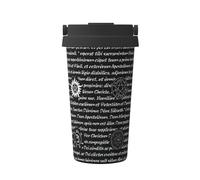 Hingor Supernatural Inspiration Print Travel Mug Coffee Cup Thermal Leakproof, Insulated Stainless Steel Flask Hot Cold Drinks Cup