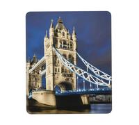 Hingor Tower Bridge in London print Mouse Pad with Stitched Edges, Premium-Textured Mouse Mat Pad, Non-Slip Rubber Base Mousepad for Gaming Laptop Computer