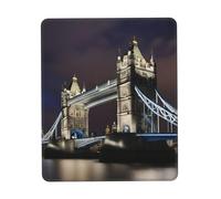 Hingor Tower Bridge in London print Mouse Pad with Stitched Edges, Premium-Textured Mouse Mat Pad, Non-Slip Rubber Base Mousepad for Gaming Laptop Computer