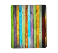 Hingor Vertical Planks in Carpentry Oak Timber print Mouse Pad with Stitched Edges, Premium-Textured Mouse Mat Pad, Non-Slip Rubber Base Mousepad for Gaming Laptop Computer