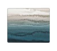 Hingor Within The Tides Print Mouse Pad With Stitched Edge Premium Textured Smooth Precise Operation Waterproof Washable Non-Slip Rubber Base Desktop Protection Mat 9 X 7 Inch