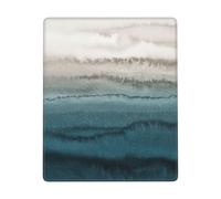Hingor Within The Tides Print Mouse Pad With Stitched Edges - Mousepad For, 9 X 7 Inch Washable Square Desk Pad, Non-Slip Rubber Base, Office Home Laptop Accessories