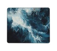 Hingor Within The Tides Print Mouse Pad With Stitched Edges, Premium-Textured Mouse Mat Pad, Non-Slip Rubber Base Mousepad For Gaming Laptop Computer