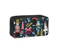 Hingor Women_S Nutcracker Ballet Xmas Dance Print Big Capacity Pencil Case Pencil Pouch Pen Case School Supplies Cute Pencil Box