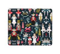 Hingor Women_S Nutcracker Ballet Xmas Dance Print Mouse Pad, Office Home Personalized Mouse Mat Design, Waterproof Mousepad, Non-Slip Rubber Base Computer Mouse Pads For Wireless Mouse