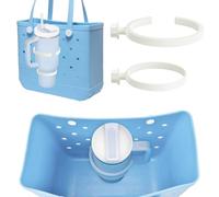 HINGTAI 2 Pcs Beach Bag Hole Cup Holder, Bag Accessories Supplies, Moderate Size Not Easy to Damage a Good Helper for Storage, Suitable for Holiday Use
