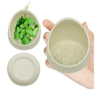 HINGTAI Earthenware Herb Stripping Bowl, Herb Stripper Bowl Ceramic, New Kitchen Tools Supplies, Available in Different Hole Sizes for Peeling The Stemmed Leaves
