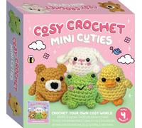 Hinkler | Cosy Crochet Mini Cuties Kit | Amigurumi Crochet Kit for Beginners | Complete Yarn Craft Set with Hook & Instructions | DIY Craft Gift