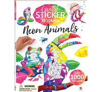 Hinkler Creative Sticker Mosaics Neon Animals (Sticker and Mosaic Books) [Office Product] Pty Ltd [Office Product] Pty Ltd [Office Product] Pty Ltd [Office Product] Pty Ltd