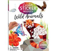 Hinkler - Creative Sticker Mosaics - Painting by Sticker - Mosaic Sticker Book for Adults - Creature Sticker Art (Wild Animals) [Paperback] Pty Ltd, Hinkler