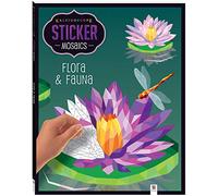Hinkler Kaleidoscope Sticker Mosaic Flora and Fauna - Painting by Sticker - Adult Sticker Book - Animal Sticker Book for Adults - Puzzle Books for Adults
