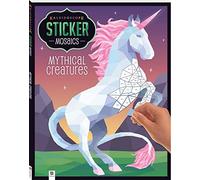 Hinkler - Kaleidoscope Sticker Mosaics - Mythical Creatures - Painting by Sticker - Mosaic Sticker Book for Adults - Creature Sticker Art [Unknown Binding] Books