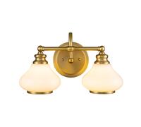 Hinkley Ainsley 2 Light Wall Light - Brushed Brass