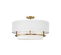 Hinkley Graham 4 Light Semi-Flush Ceiling Fitting In Brass Finish