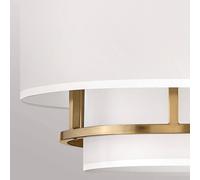 HINKLEY Graham Duo Mount 3-bulb pendant light Ø 40.6cm, brass