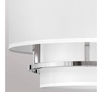 HINKLEY Graham Duo Mount 3-bulb pendant light Ø 40.6cm polished nickel
