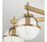 HINKLEY Hollis ceiling light, 5-bulb, brass/clear