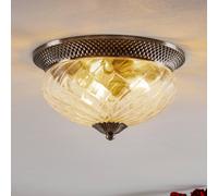 HINKLEY Large ceiling lamp Plantation antique nickel