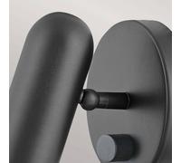 HINKLEY LED wall spotlight Dax with dimmer, black