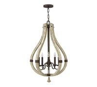 Elstead Lighting Middlefield 5 Light Chandelier Iron Rust Finish, E14