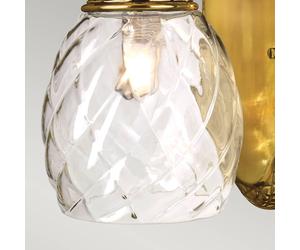 HINKLEY Plantation bathroom wall light, brushed bronze