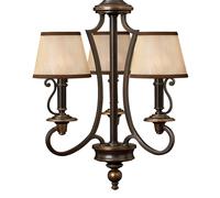 HINKLEY Plymouth Hanging Light with Organza Fabric Shade
