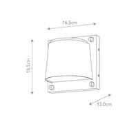 HINKLEY Scout outdoor wall light, brass-coloured, IP44, 17 cm, GU10
