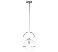 Hinkley Somerset Globe Pendant Ceiling Light Brushed Nickel Netlighting Grey One Size