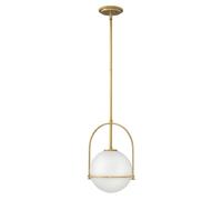Hinkley Somerset Globe Pendant Ceiling Light Heritage Brass Netlighting Yellow One Size