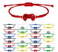 Hinly 24 Pcs Gamer Gift Video Game Controller Bracelet Gaming Lover Bracelet Jewelry for Game Player Best Friend, Friendship Sister