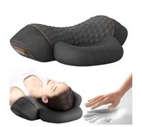 HINNVCL 3 in 1 Neck Massager Pillow with Heat, New Cervical Massager Pillow, Neck Traction Shoulder Corrector Cervical Traction for Pain Relief Deep Tissue for Men Women