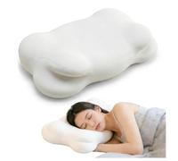HINNV loud Pillow, Cloud Neck Pillow, Ergonomic Memory Foam Pillows, Adjustable Cervical Neck Support Pillow with Breathable Pillowcase for Side Back Stomach Sleepers