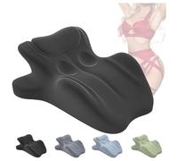 HINNV ouples Intimacy Pillow for Sitting Multifunctional Couple Back Pillow Low-Profile Butt Cushion with 3D Memory Foam Design, Support for Relaxation or Play (Black)