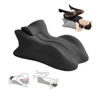 HINNVCL Couples Intimacy Sex Pillow for Sitting Multifunctional Couple Back Pillow - Low-Profile Butt Cushion with 3D Memory Foam Design, Support for Relaxation or Play (Black)