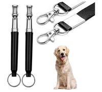 HINNVCL Dog Whistle 2 Pcs Adjustable Ultrasonic Dog Whistle to Stop Barking Neighbors Dog, Recall Training, Professional Ultrasonic Silent Dog Whistle Training to Stop Barking Control Devices