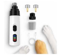 HINNVCL Silent Groom Pro Nail Grinder, Silent Groom Pro for Dogs, Nail Trimmer for Dogs, Cordless Quick USB Charge with Replacement Grinding Heads