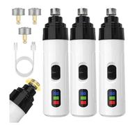HINNVCL Silent Groom Pro Nail Grinder Silent Groom Pro for Dogs, Nail Trimmer for Dogs, Cordless Quick USB Charge with Replacement Grinding Heads (3 PCS)