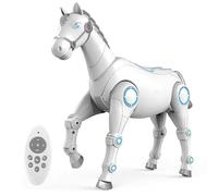 HINNVCL Smart Robot Horse Toy, Interactive Robot Pet, Voice & Remote Control, App Programming, Singing and Dancing, Bionic Walking, Ai Horse Birthday Gifts for Kids Boys Girls Age 6+