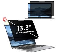 Hinnwer Magnetic Laptop Privacy Screen 13.3 Inch for 16:10 Aspect Ratio, Removable & Anti Glare Blue Light, Laptop Screen Privacy Filter 13.3 Inch for Hp/Dell/Acer/Lenovo/ThinkPad/Asus/Sony
