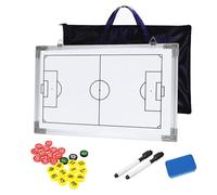 Hinourisha Football Tactics Whiteboard, Magnetic Football Coaching Board, Soccer Training Pro Double-Sided White Board Competition Teaching Command Winning Strategy Board with Magnets Marker