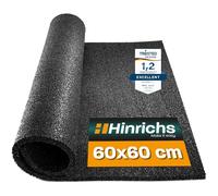 Hinrichs Anti Vibration Mat for Washing Machines - 60x60x0,6cm - Washing Machine Mat - Can Be Cut to Size -Rubber Mat