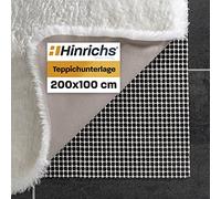 Hinrichs Non Slip Rug Underlay for Carpet 200x100cm - Cuttable Anti-slip Mat - Non Slip Matting Roll - Non Slip Mat - Rug Gripper - Non-slip Mat including 24 Felt Pads