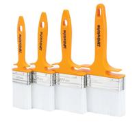 Hinrichs Paint Brush Set - 4X Professional Paintbrush Set in Widths 50mm, 70mm, 100mm & 120mm - Paint Brushes for Varnish, Oil & Wood Stain - Gloss & Large Paint Brush