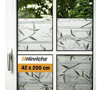 Hinrichs Privacy Film for Glass Windows - 42 x 200 cm Opaque Window Film Privacy Matt - Frosted Window Film - Window Privacy Film - Window Films - Privacy Window Film with Free Squeegee