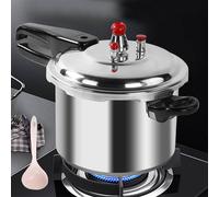 Hinsinc 3 Litre Home Dual Handle aluminum Pressure Cooker Kitchen Catering Cookware UK in Silver Hinsinc Silver