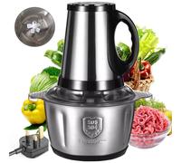 Hinsinc 5L Electric Meat Grinder Mincer Food Chopper Processor in Silver Hinsinc Silver