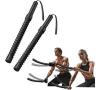 Hinsinc Flexible Stretch Strong Spring Arm Power Twister Exercise Bar in Black Hinsinc Black