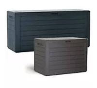 Hinsinc GREY 280L Plastic Storage Chest For Garden Patio Tool Outdoor Box Hinsinc Grey