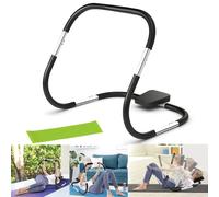Hinsinc Home Gym Abs Abdominal Trainer Crunch Roller Sit Up Ab Exercise Machine in Black Hinsinc Black